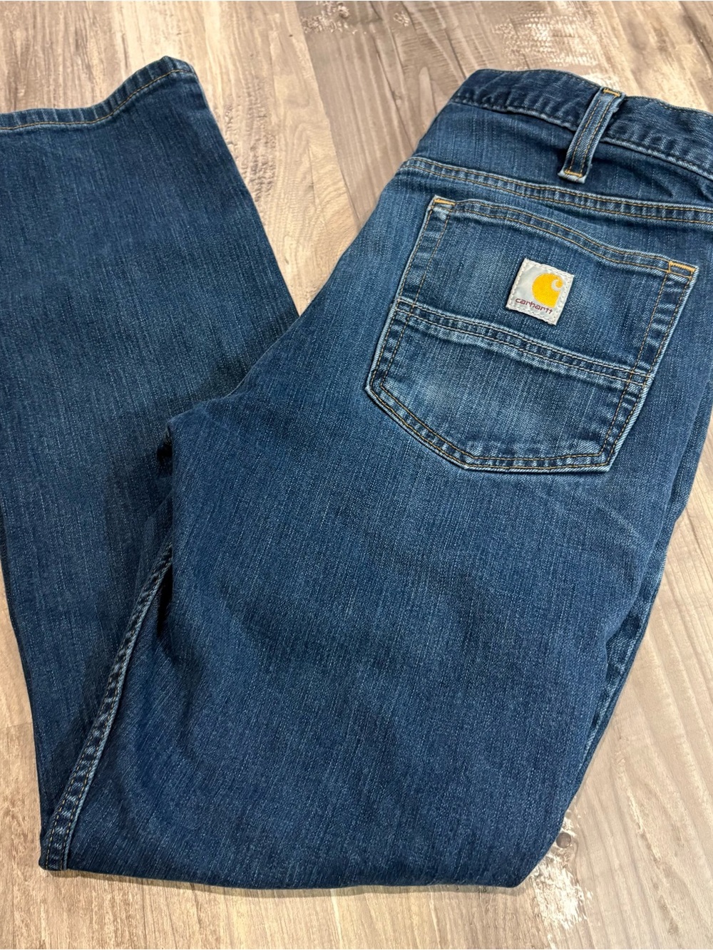 Carhartt Men’s Rugged Flex Straight Fit Men’s Denim Blue Jeans SZ 32x30